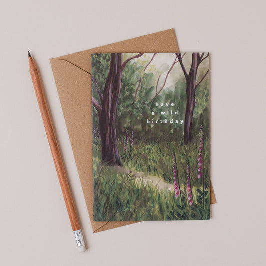 HAVE A WILD BIRTHDAY WOODLAND CARD