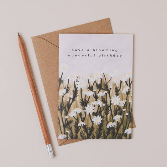 BLOOMING WONDERFUL DAISY BIRTHDAY CARD