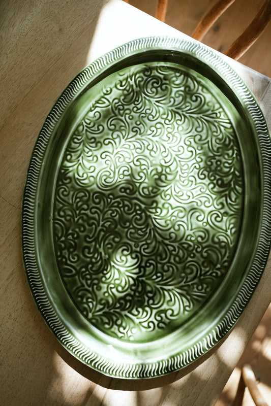 OVAL ENAMEL PLATTER