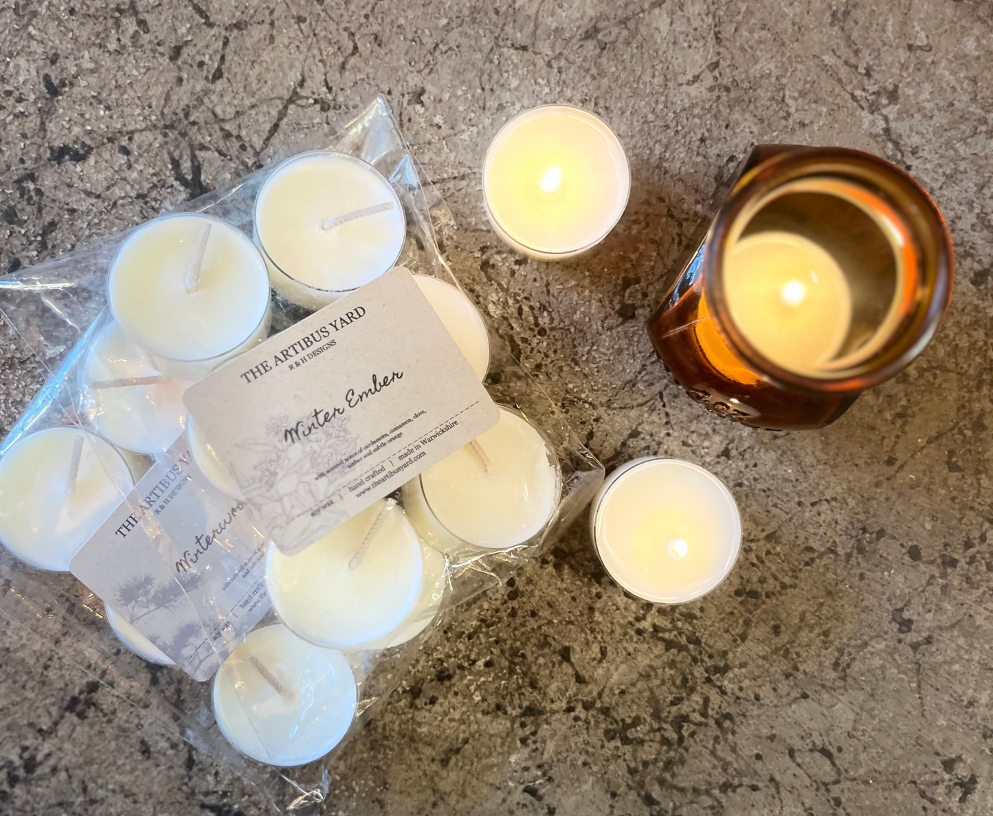 WINTER COLLECTION TEALIGHTS, SET OF 6