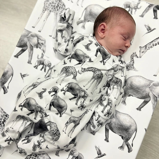 SAFARI ANIMAL SLEEPSUIT