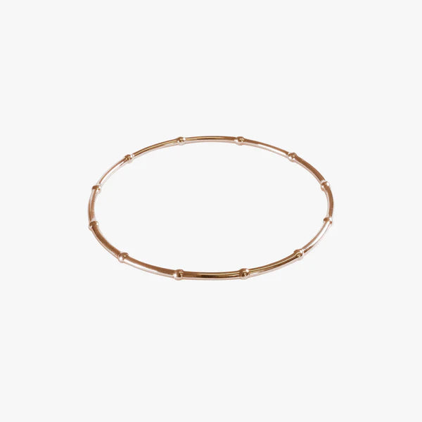 Beaded Bangle Rose Gold
