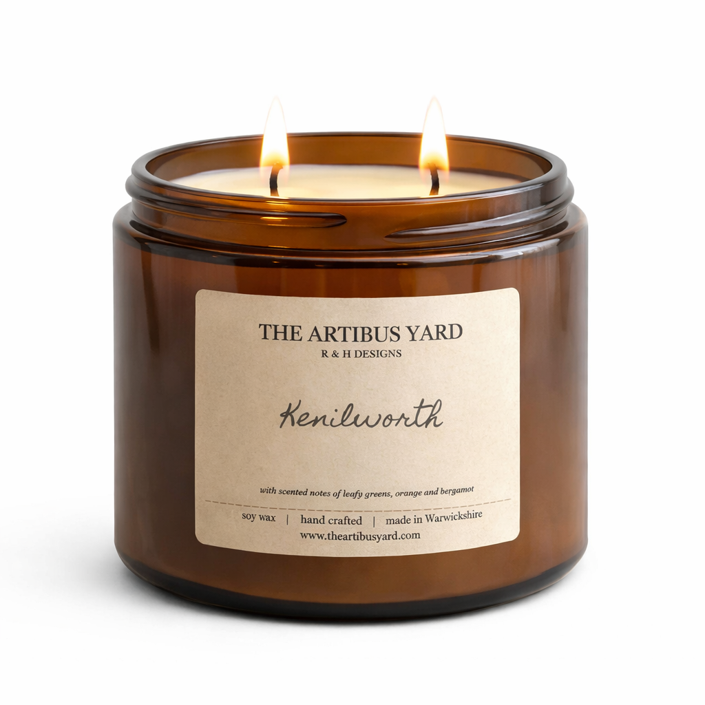 Kenilworth Soy Wax Candle – Green, Orange & Bergamot | UK – THE