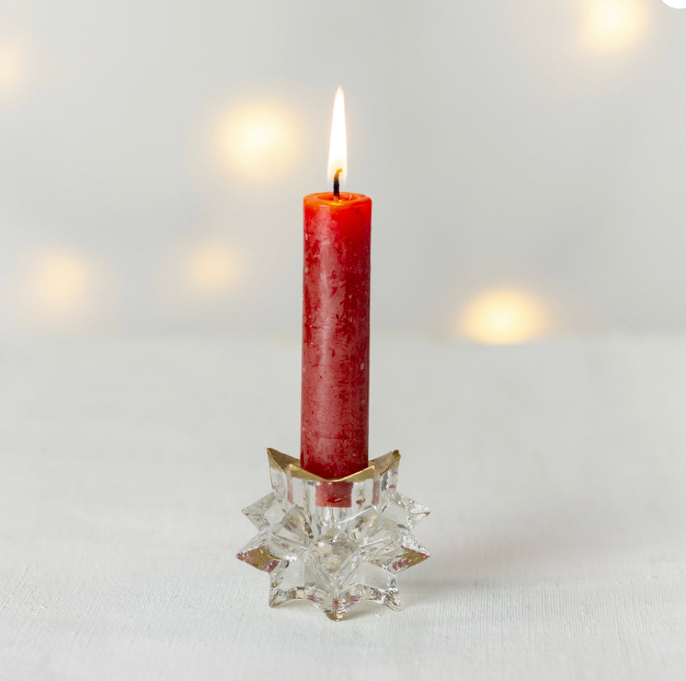Star Glass Candle Holder