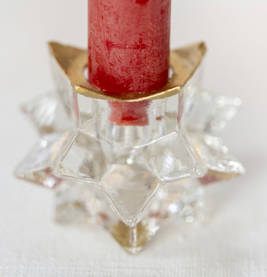 Star Glass Candle Holder