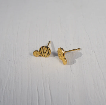 Origins Double Studs, Gold