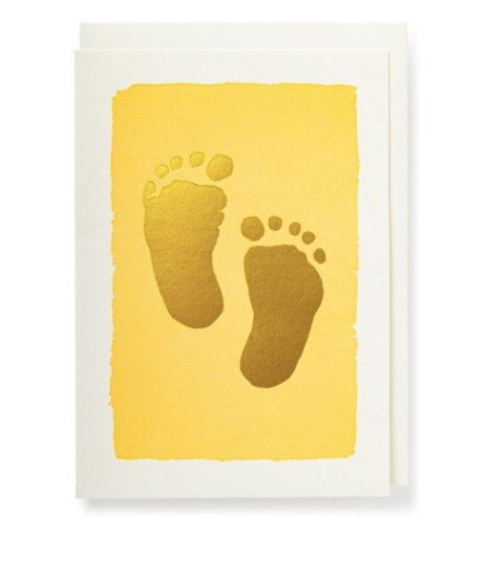 Golden Toes Baby Card