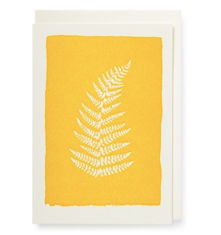 Fern Card, Mustard