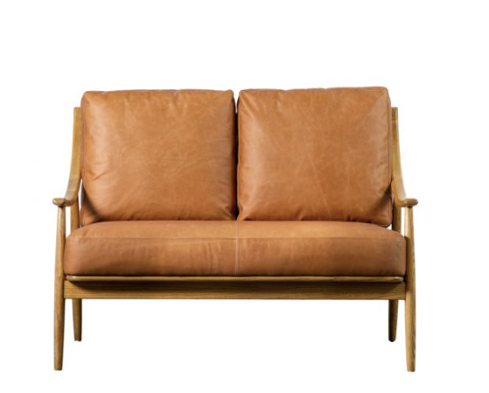 Leather Sofa, Tan