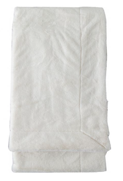Faux Fur Throw, Cream