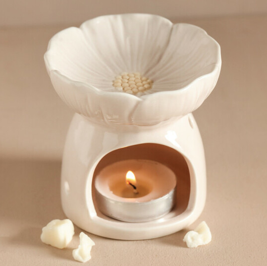 Flower Design Ceramic Wax Burner – The Artibus Yard