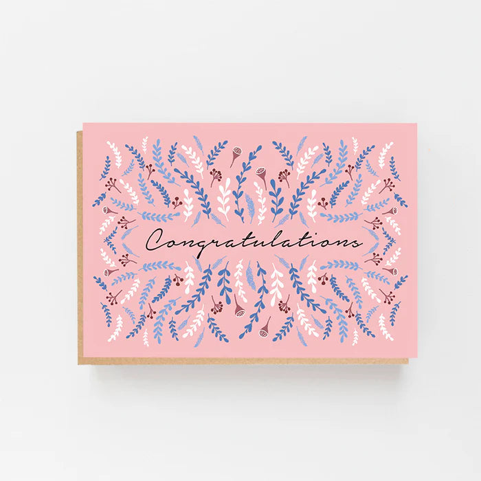 CONGRATULATIONS CARD, PINK