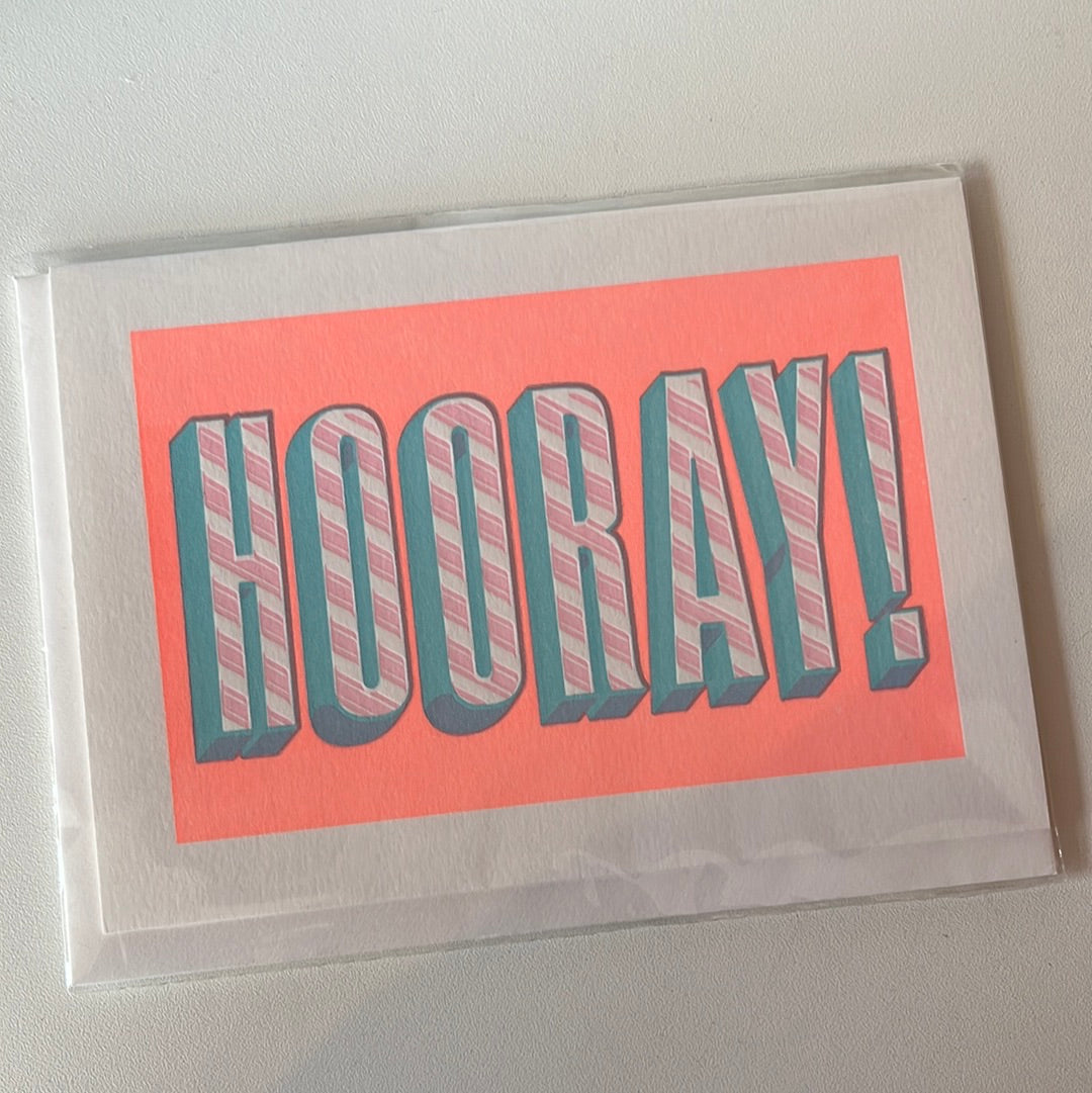 HOORAY, card
