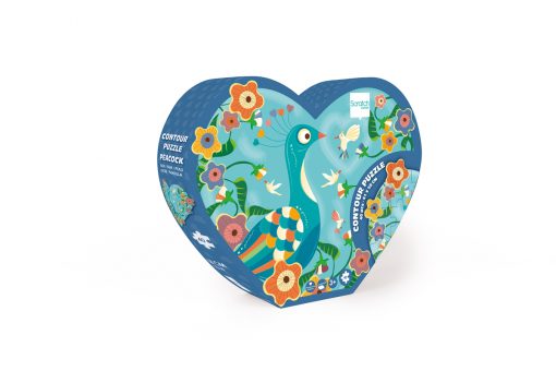 Contour Puzzle 40pcs – Peacock