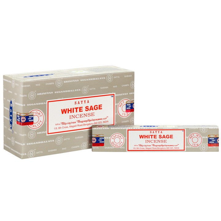 Satya Hand Rolled Incense, White Sage