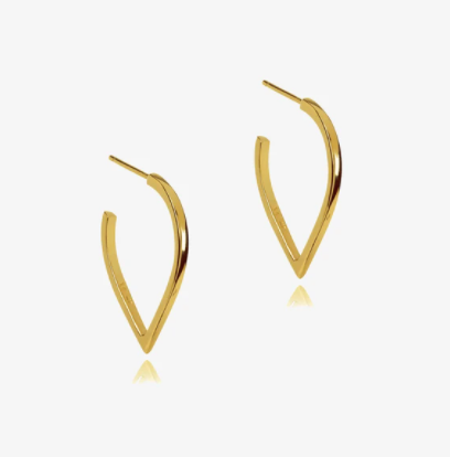 Point Ring Hoops Gold