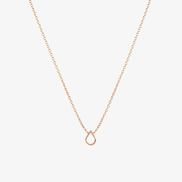 Mini Point Necklace, Rose Gold