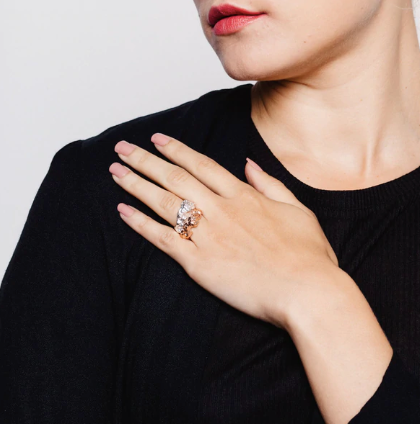 Meteor Ring, Silver
