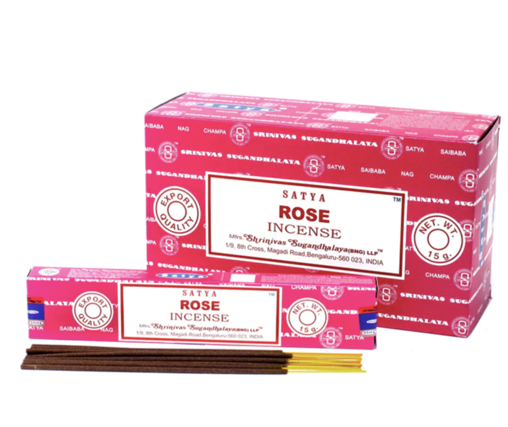 Satya Hand Rolled Incense, Rose