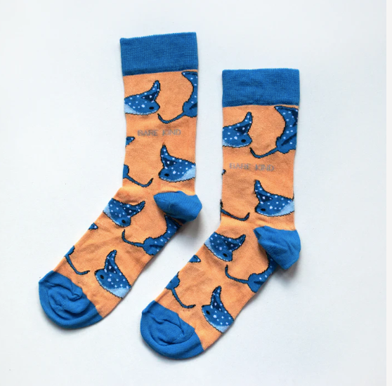 Save the Rays Bamboo Socks, Adult size UK 7-11