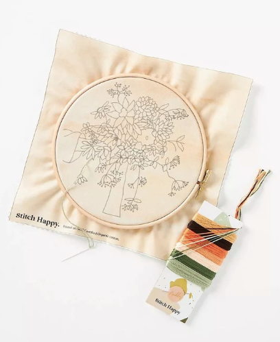 Boho Bouquet Embroidery Kit