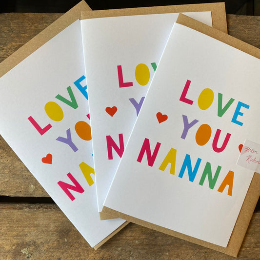 'Love You Nanna' Card