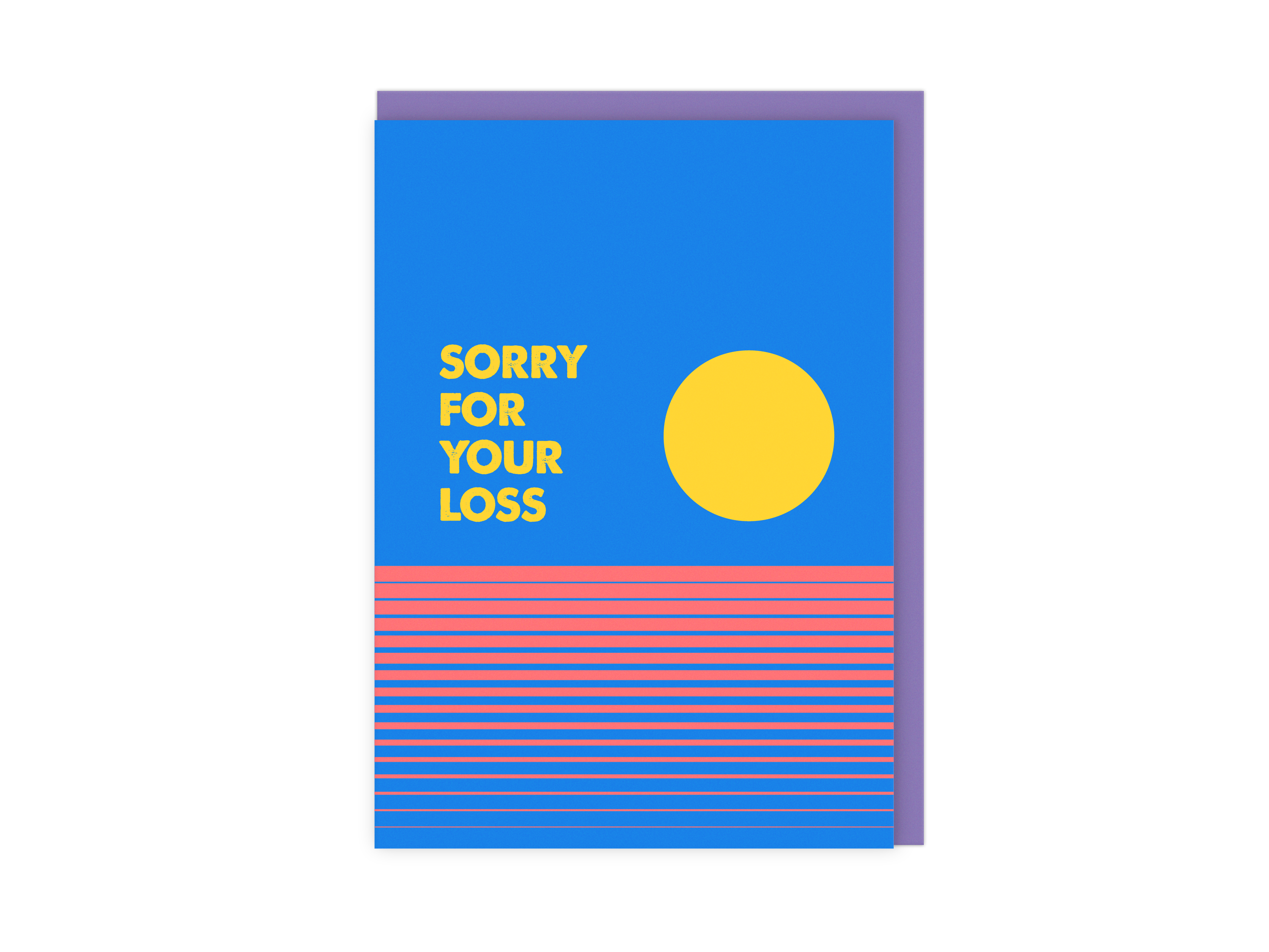 Sorry For Your Loss | Bright Sunset Modern Sympathy Card