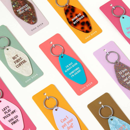 BUT FIRST COFFEE KEYRING