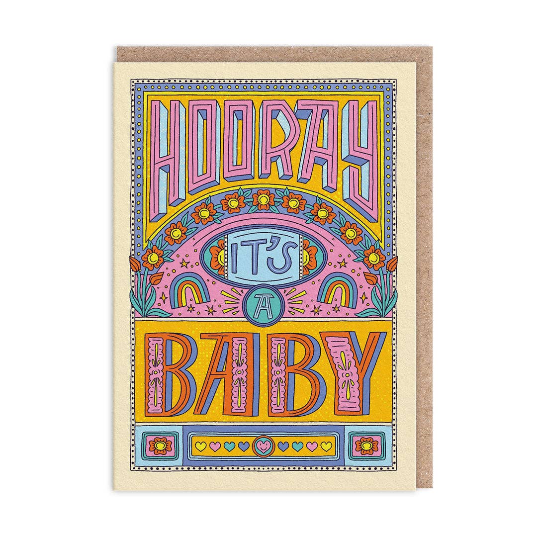 HOORAY NEW BABY CARD