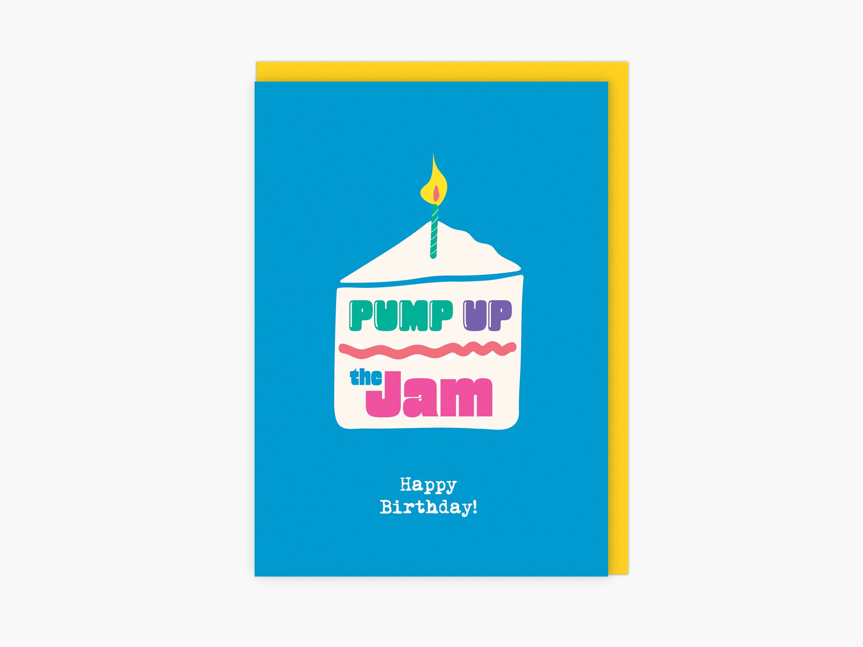 Pump Up The Jam | Modern, Fun Birthday Card