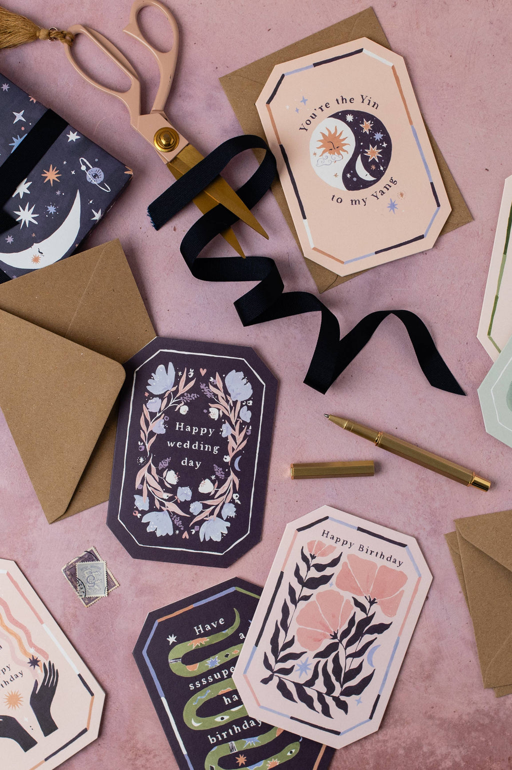 Floral Wedding Card | Shaped Greetings Cards | Wedding Cards