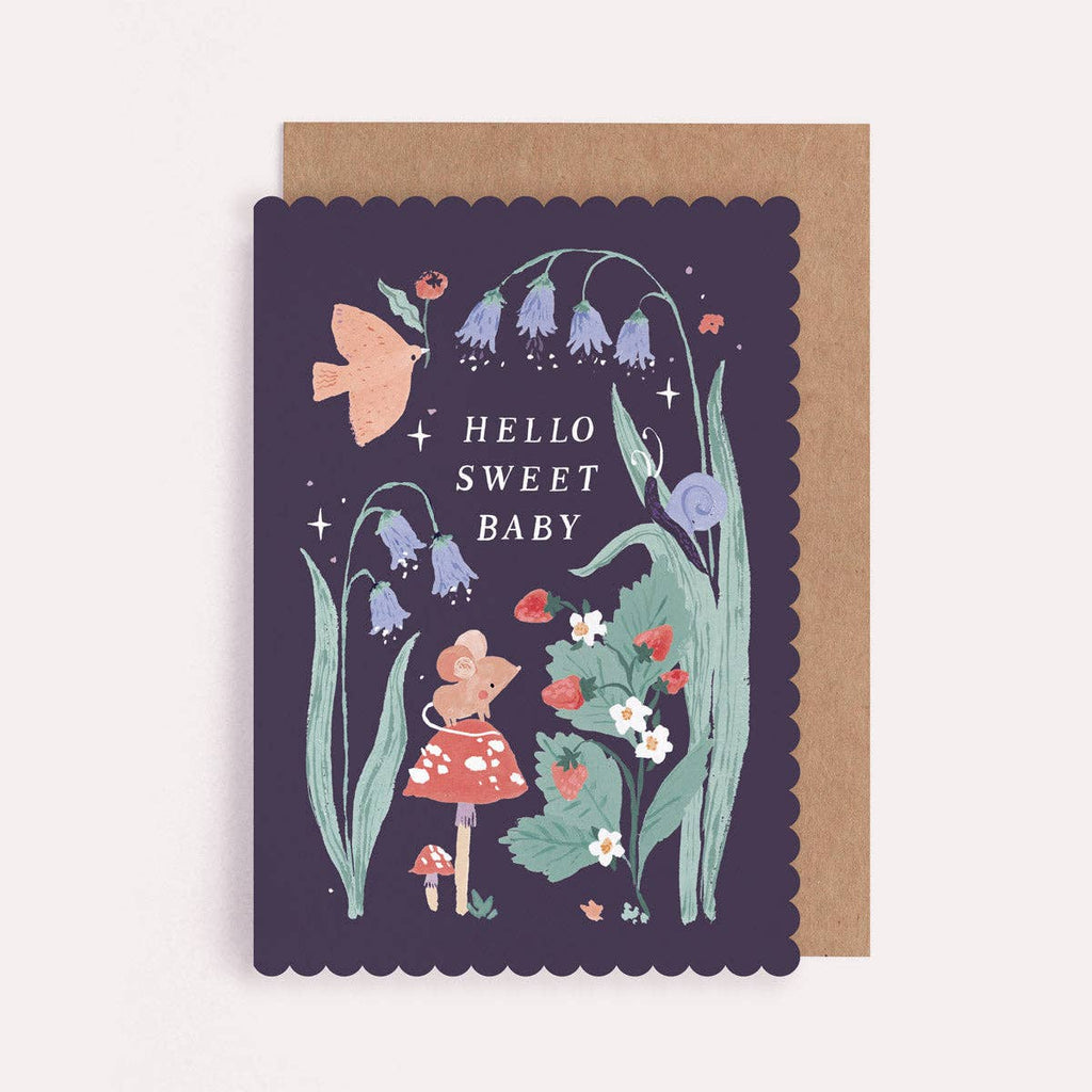 WOODLAND NEW BABY CARD