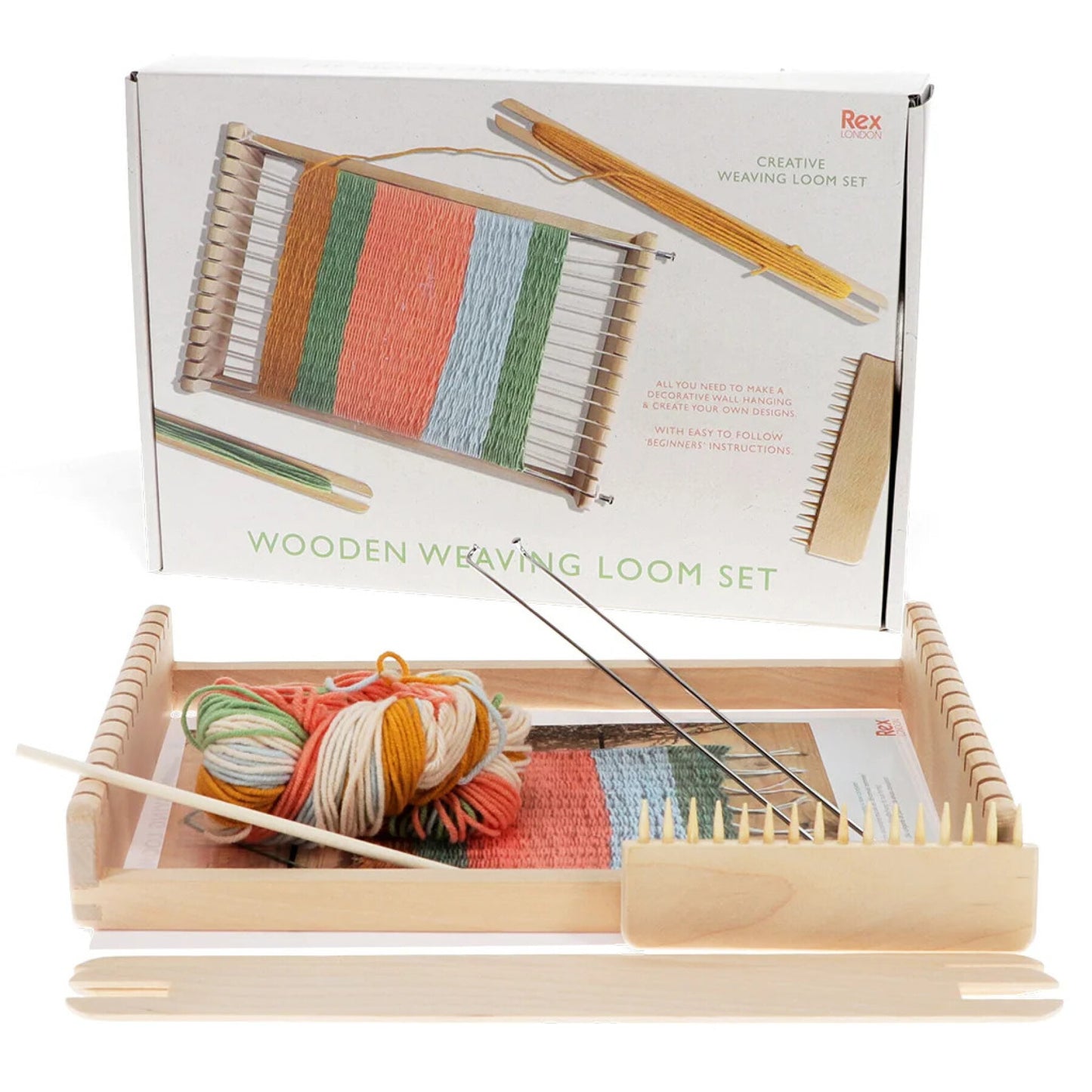 WEAVING LOOM SET, WOODEN