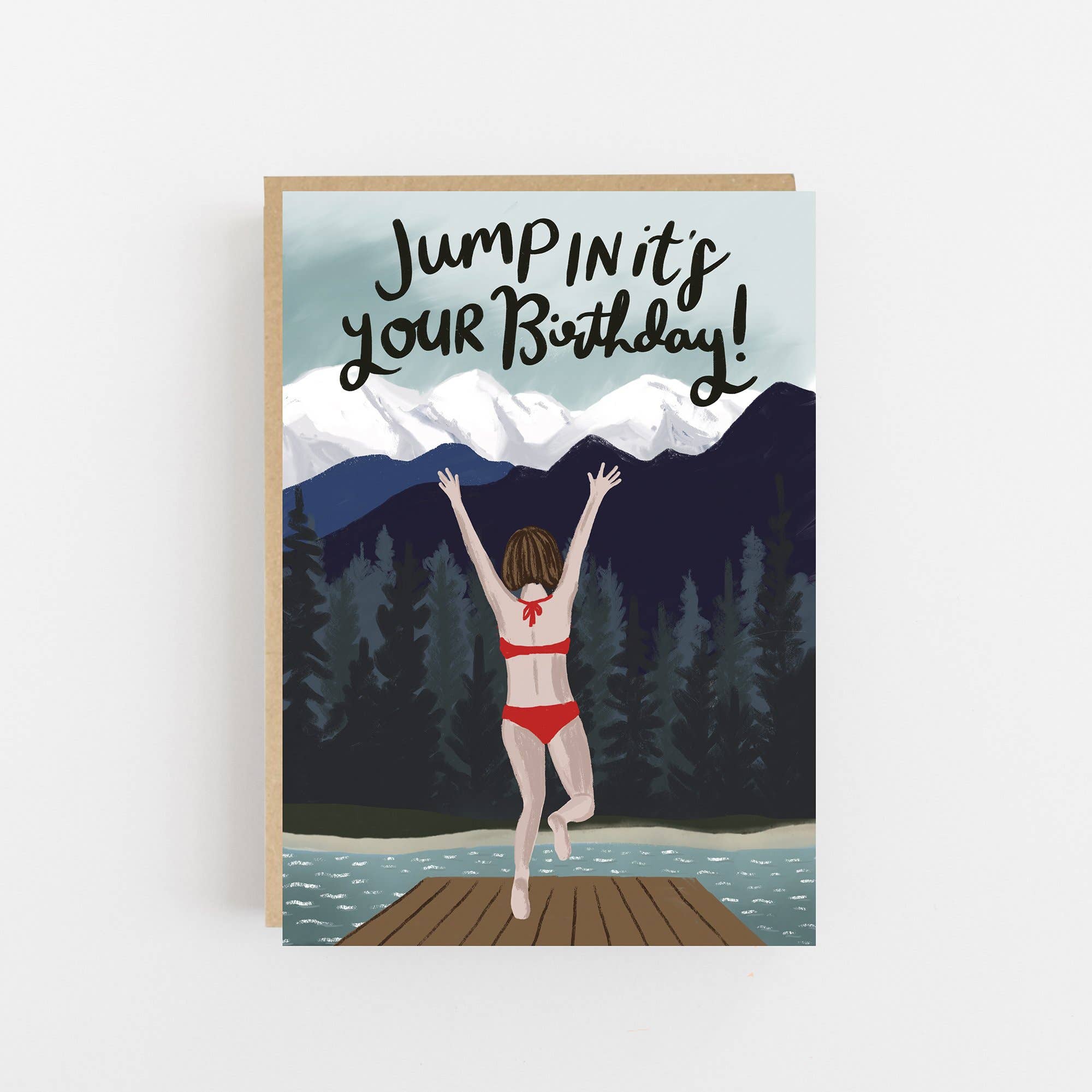 JUMP IN BIRTHDAY CARD