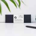 Recycled Leather Pen & Pencil Pouch | Black