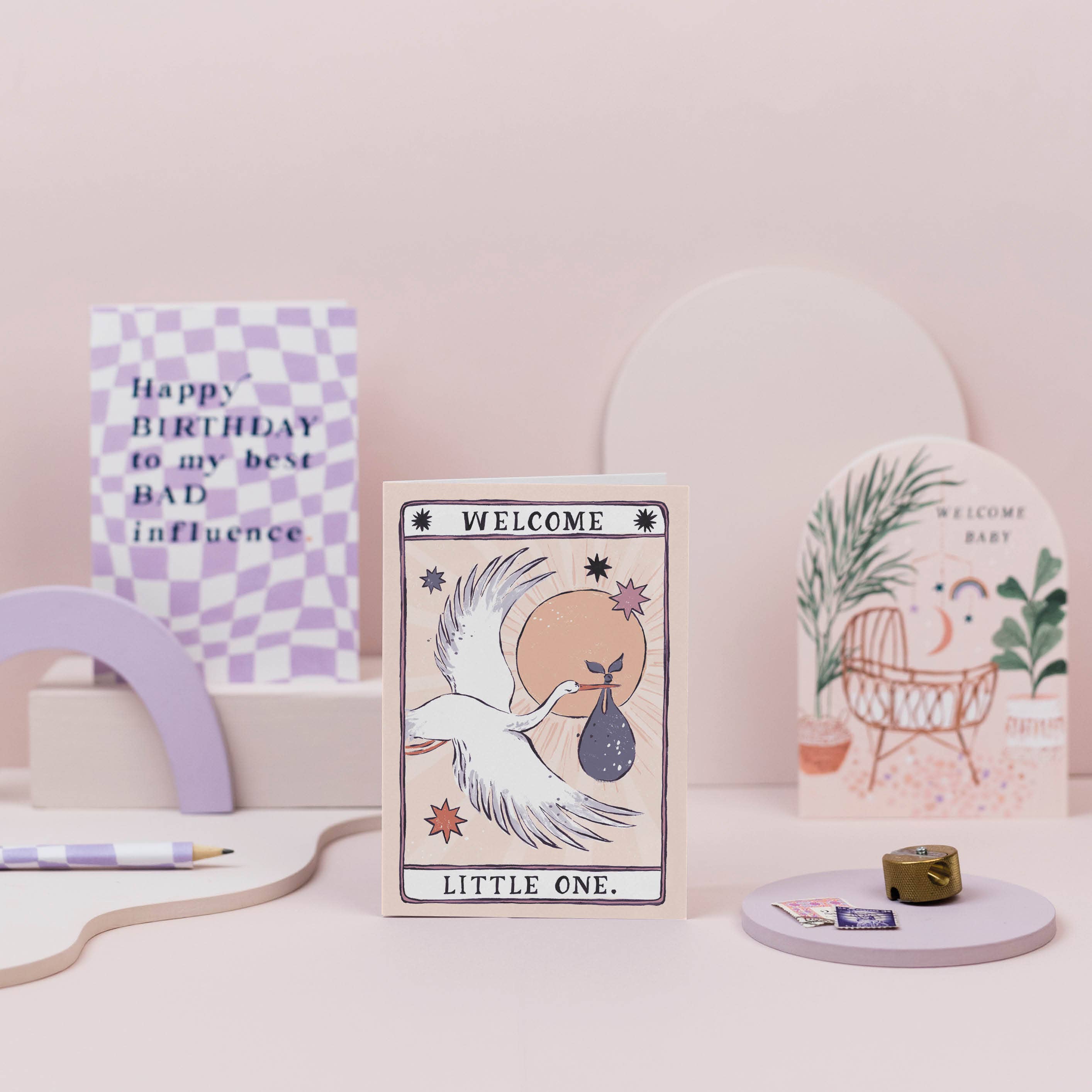 STORK NEW BABY CARD