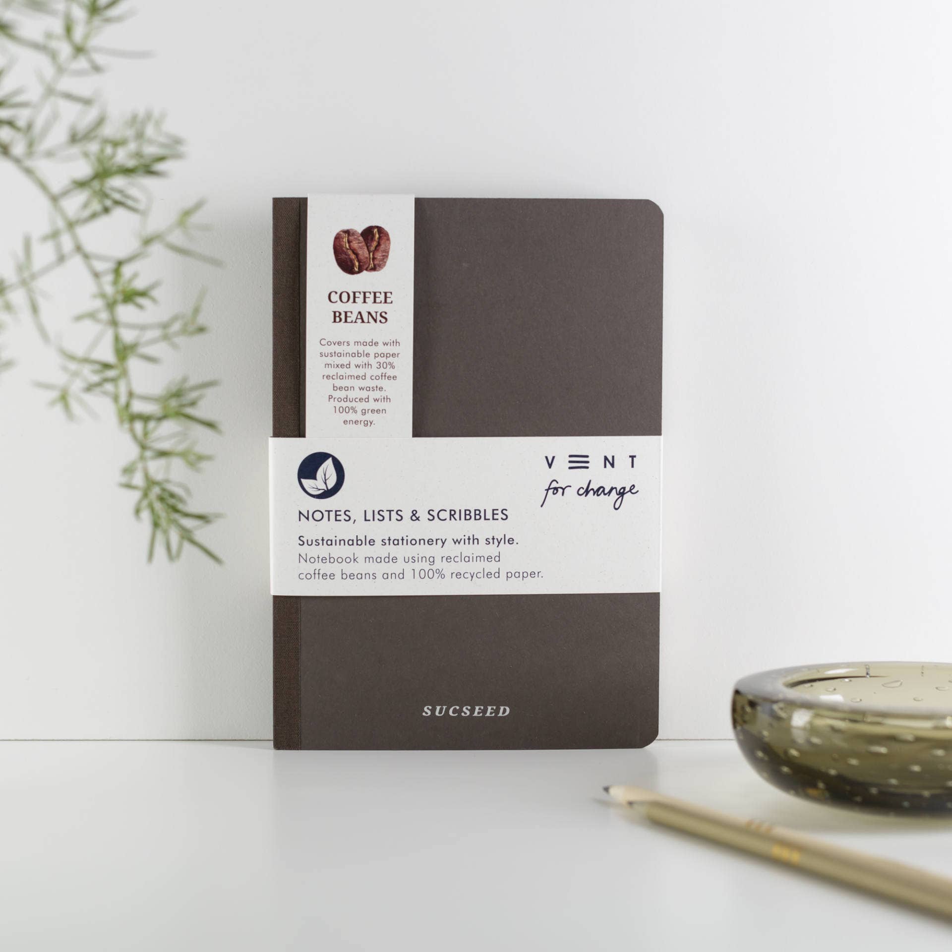 SUCSEED JOURNAL, RECLAIMED COFFEE BEANS