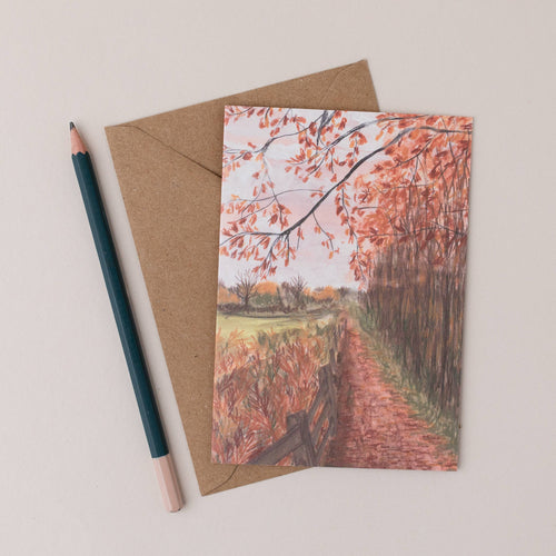 Autumn British Countryside Greetings Card