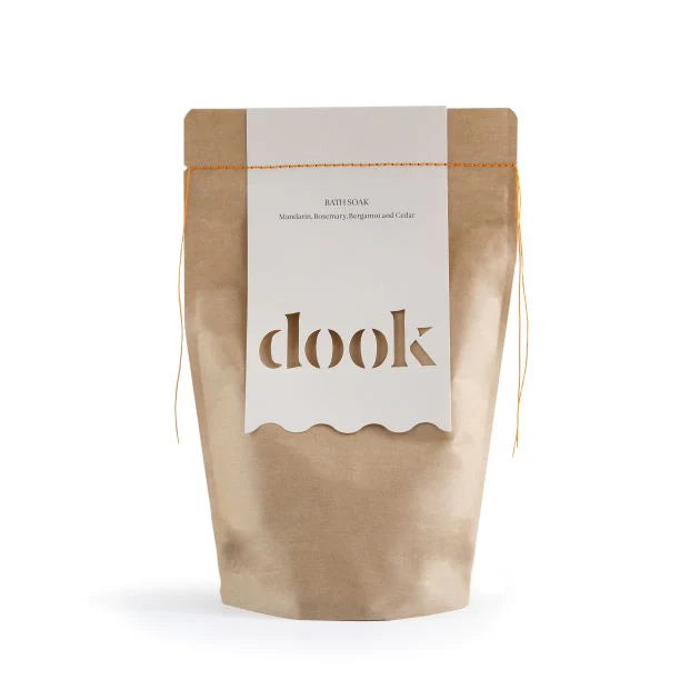 DOOK BATH SALTS, MANDARIN-BERGAMOT- ROSEMARY-CEDAR