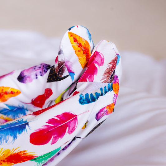 RAINBOW FEATHER SLEEPSUIT