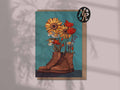 Boots & Wildflowers | A6 Blank Greeting Card