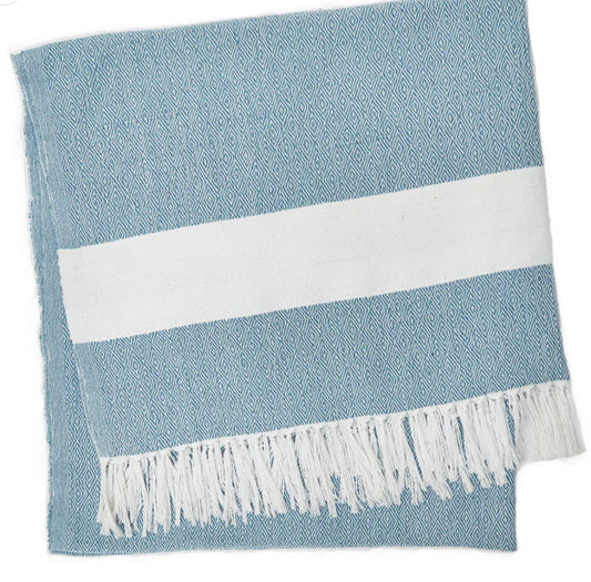 HAMMAM THROW, TEAL