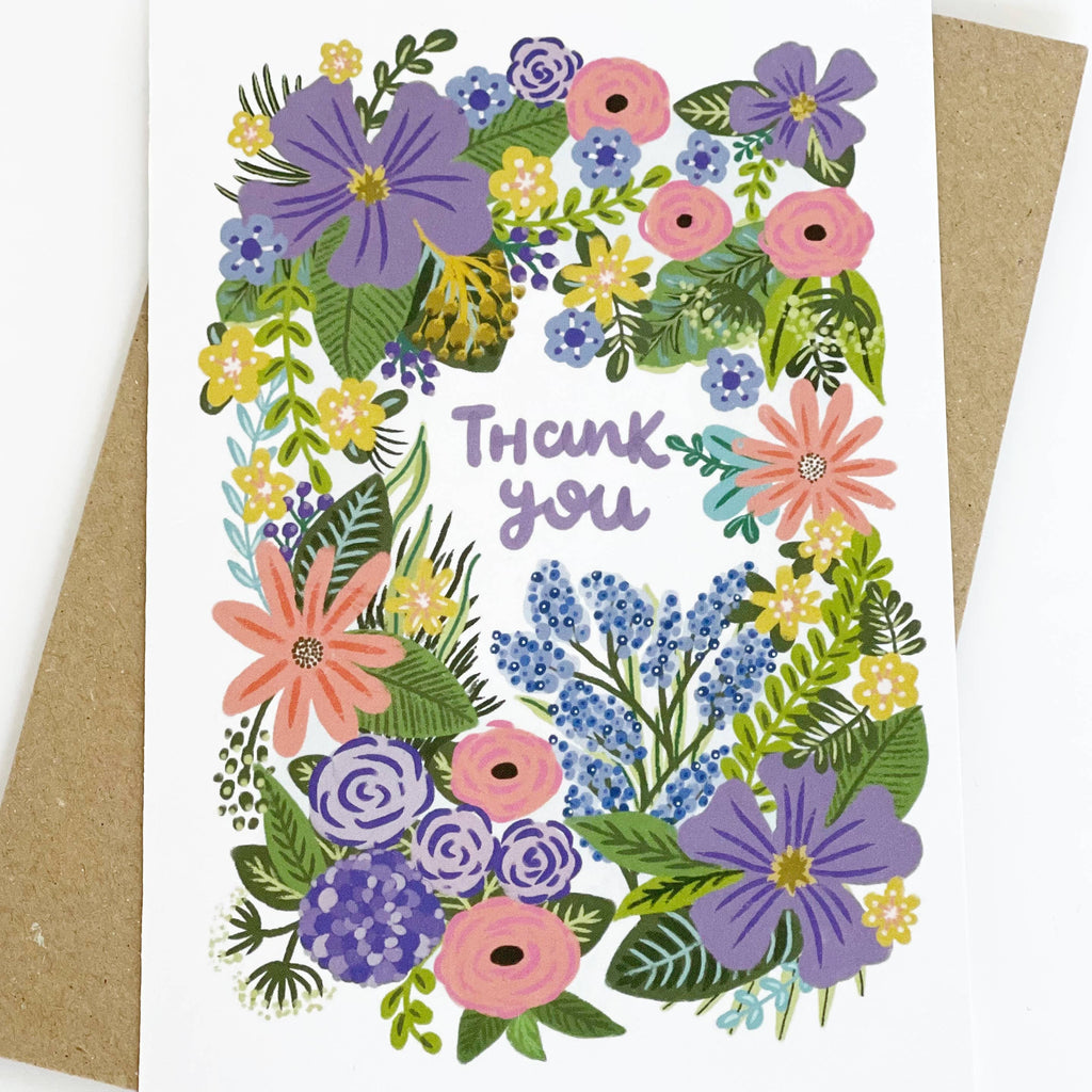 THANK YOU FLOWERS CARD