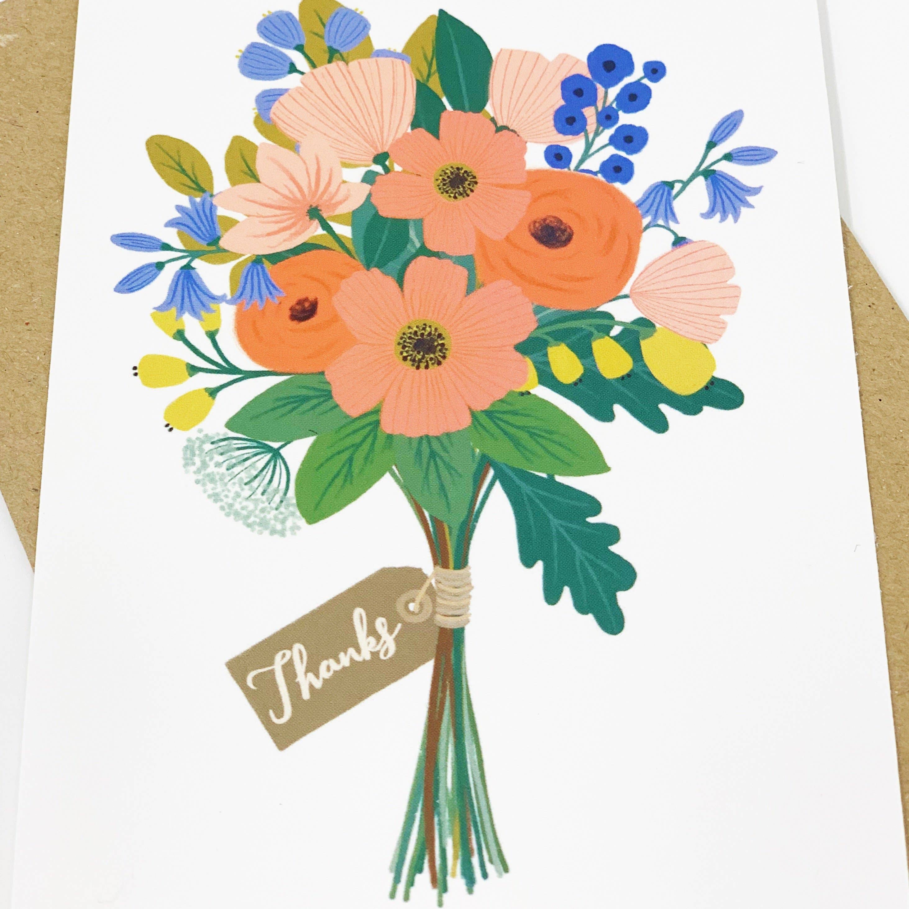 THANK YOU FLOWERS CARD