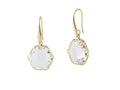 CAMILLA CYSTAL HEXAGON EARRING, Gold/Crystal