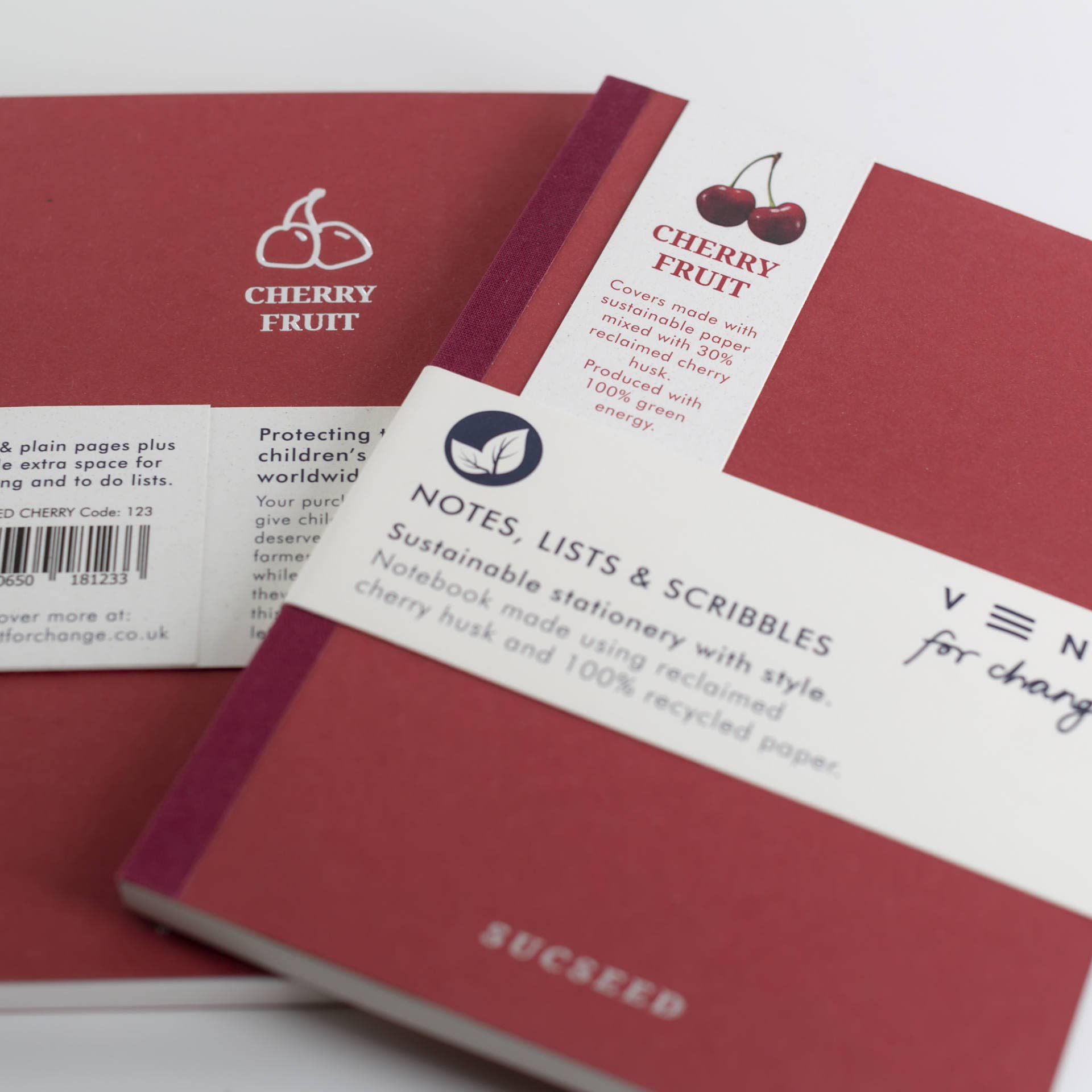 SUCSEED JOURNAL, RECLAIMED CHERRY HUSK