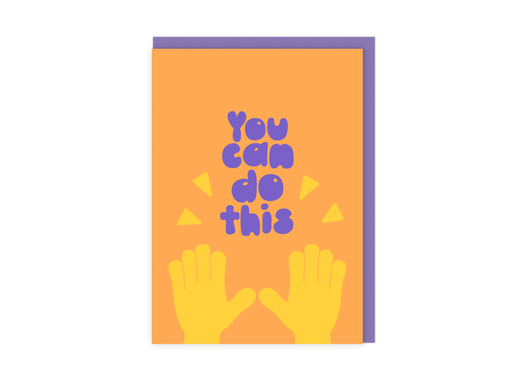You Can Do This | Modern Neon Encouragement Greetings Card