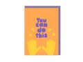 You Can Do This | Modern Neon Encouragement Greetings Card