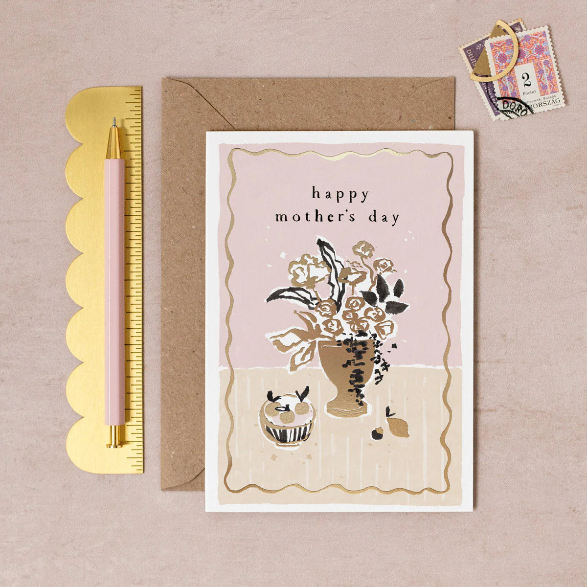 MOTHERS DAY VASE CARD