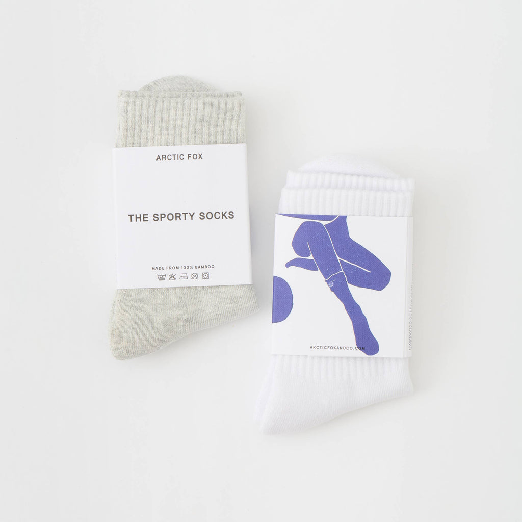 Sporty Socks | 100% Bamboo | Grey